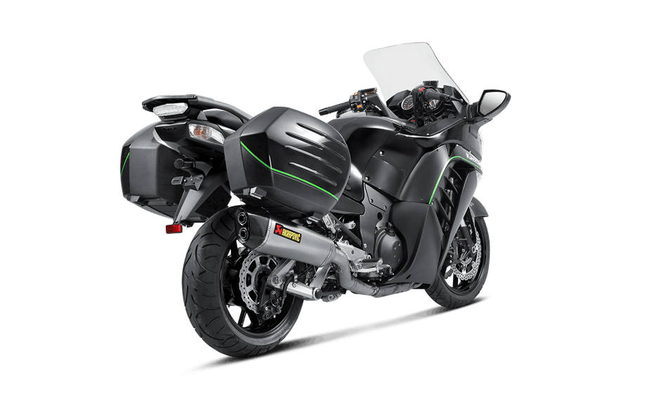 Akrapovic Slip-on Line Titanium Einddemper met E-keur Kawasaki GTR 1400 2008 > 2017